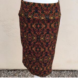 LuLaRoe Cassie Multicolored Tribal Skirt M